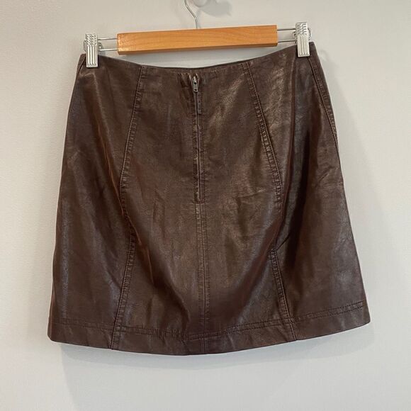 Free People Modern Femme Vegan Suede Mini Skirt - Picture 8 of 9